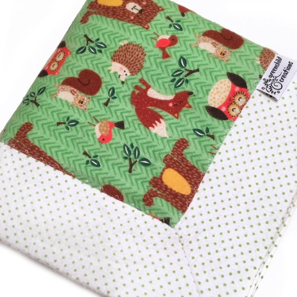 Greenchild Creations Other - NEW Woodland Creatures Baby Blanket, flannel HANDMADE